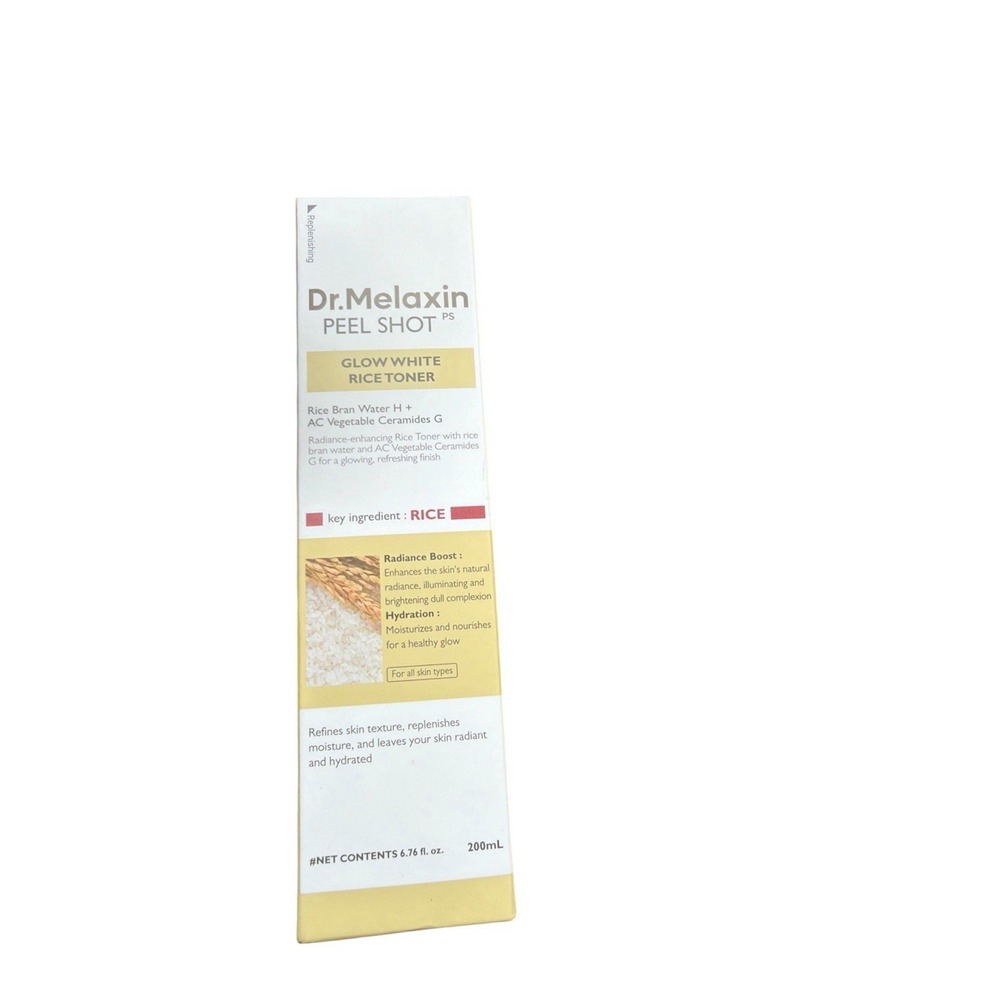 Dr Melaxin Peel Shot Glow White Rice Toner 6.76 Fl Oz NEW Hydration
